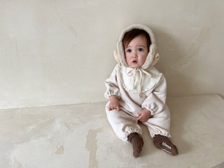 Bebe Nine - Korean Baby Fashion - #babyoutfit - Bib Fleece Overalls - 9