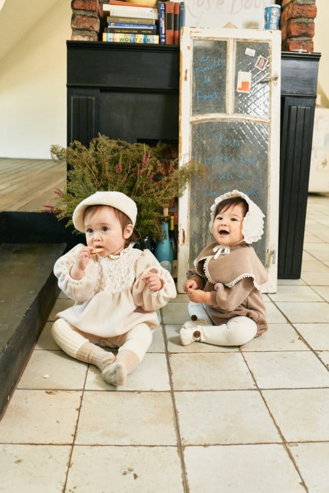 Bebe Nine - Korean Baby Fashion - #babyoutfit - Floral Bodysuit - 3