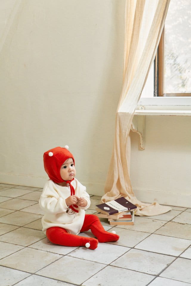 Bebe Nine - Korean Baby Fashion - #babywear - Mung Berry Fleece Bodysuit - 3