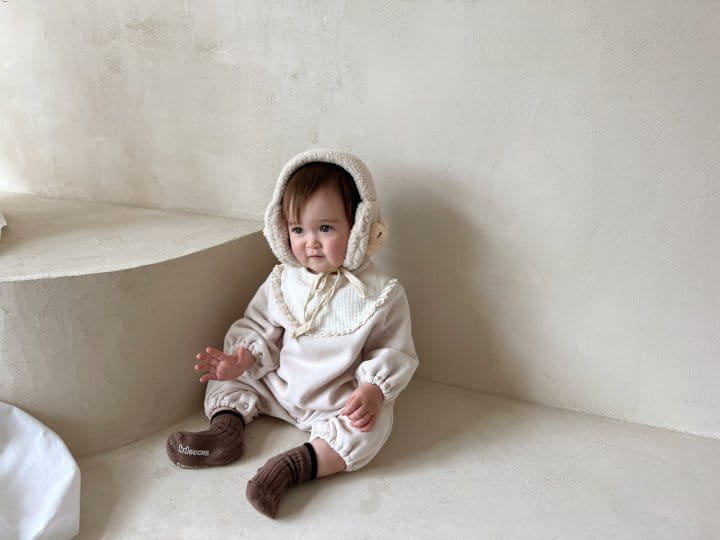 Bebe Nine - Korean Baby Fashion - #babywear - Bib Fleece Overalls - 11