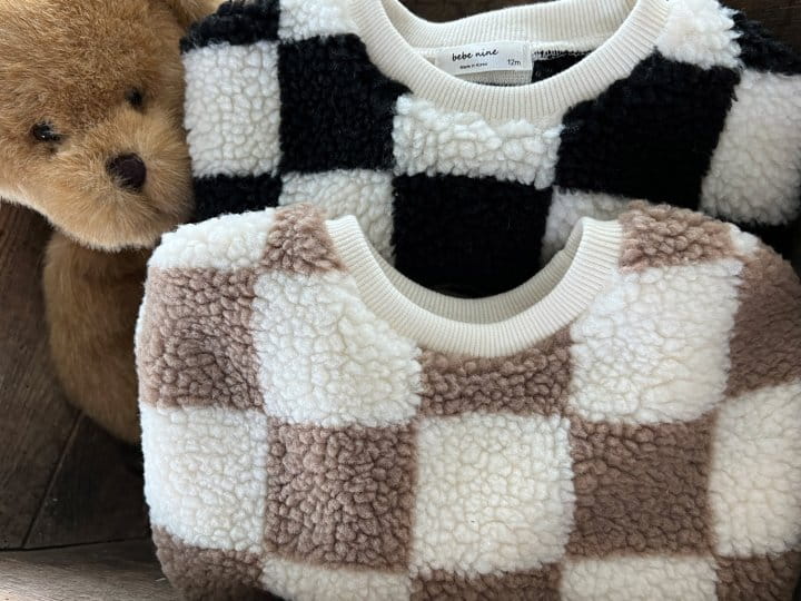 Bebe Nine - Korean Baby Fashion - #onlinebabyboutique - Checks Bbogle Sweatshirt - 2