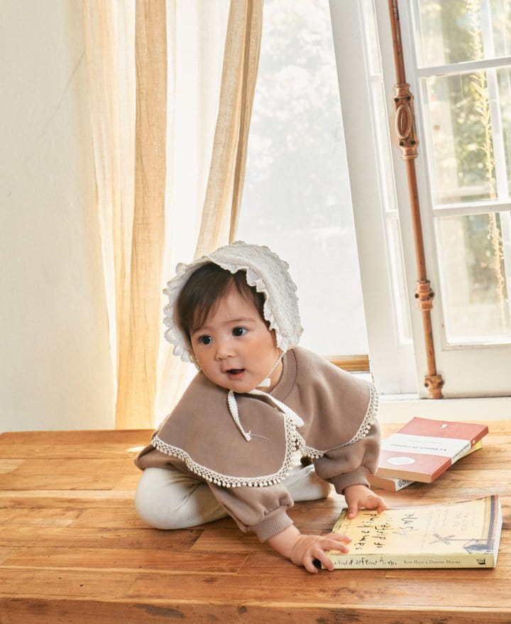 Bebe Nine - Korean Baby Fashion - #onlinebabyshop - Cape Fleece Bodysuit - 3