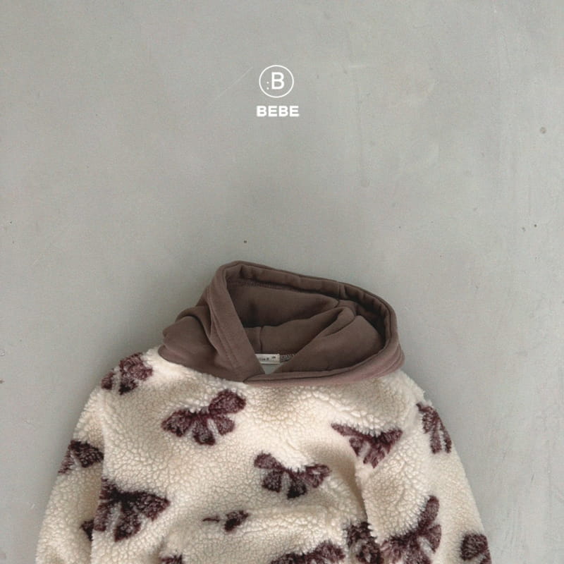 Bella Bambina - Korean Baby Fashion - #babyootd - Bebe Warm Hoody Tee Flower - 11