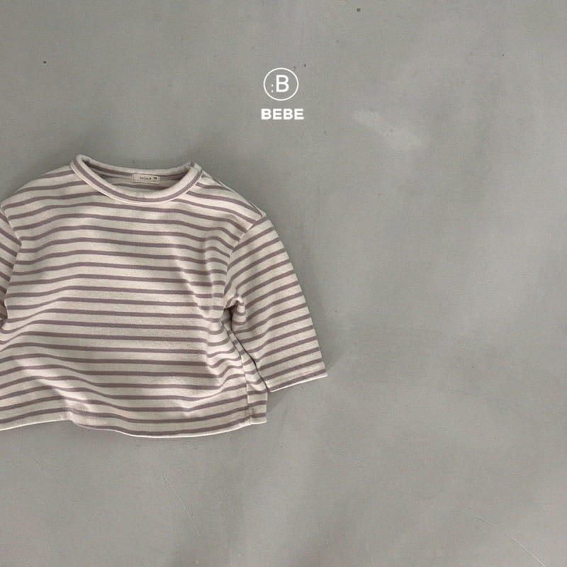 Bella Bambina - Korean Baby Fashion - #onlinebabyboutique - Bebe Stripes Big Box Tee - 9