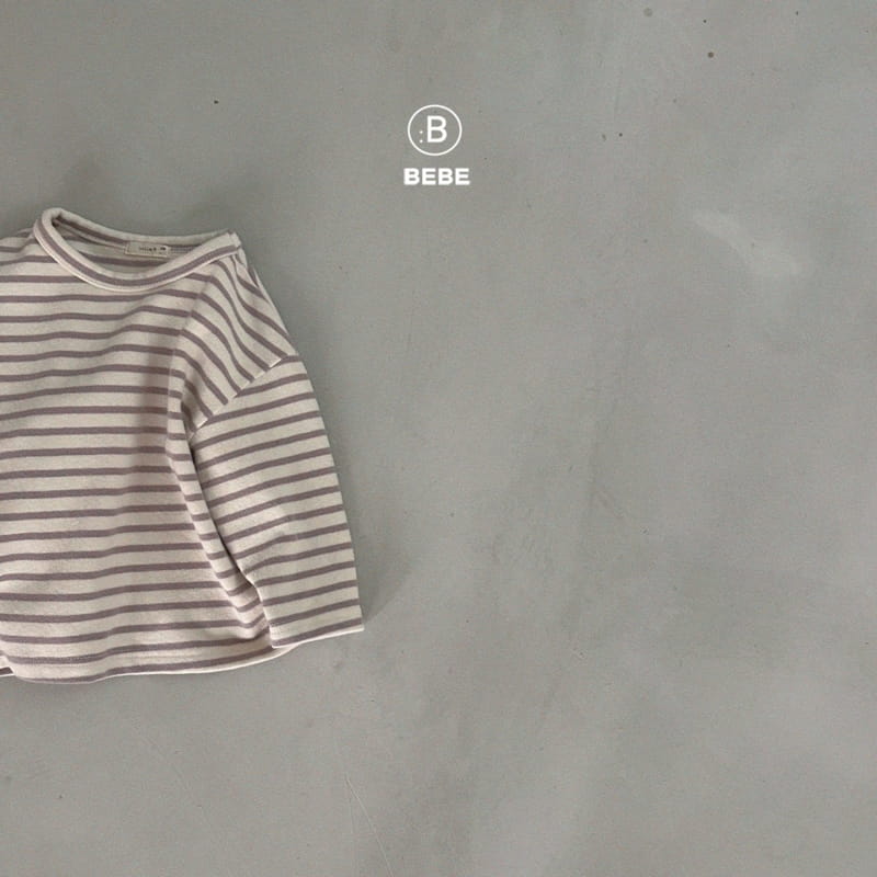 Bella Bambina - Korean Baby Fashion - #onlinebabyshop - Bebe Stripes Big Box Tee - 10
