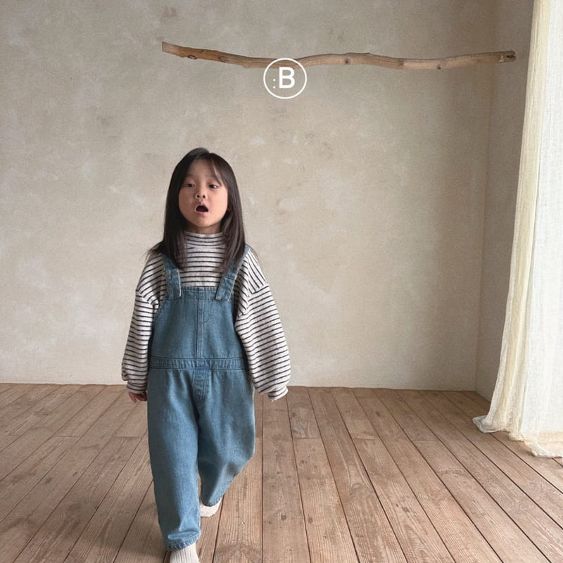 Bella Bambina - Korean Children Fashion - #childrensboutique - Winter Denim Dungarees Pants - 11