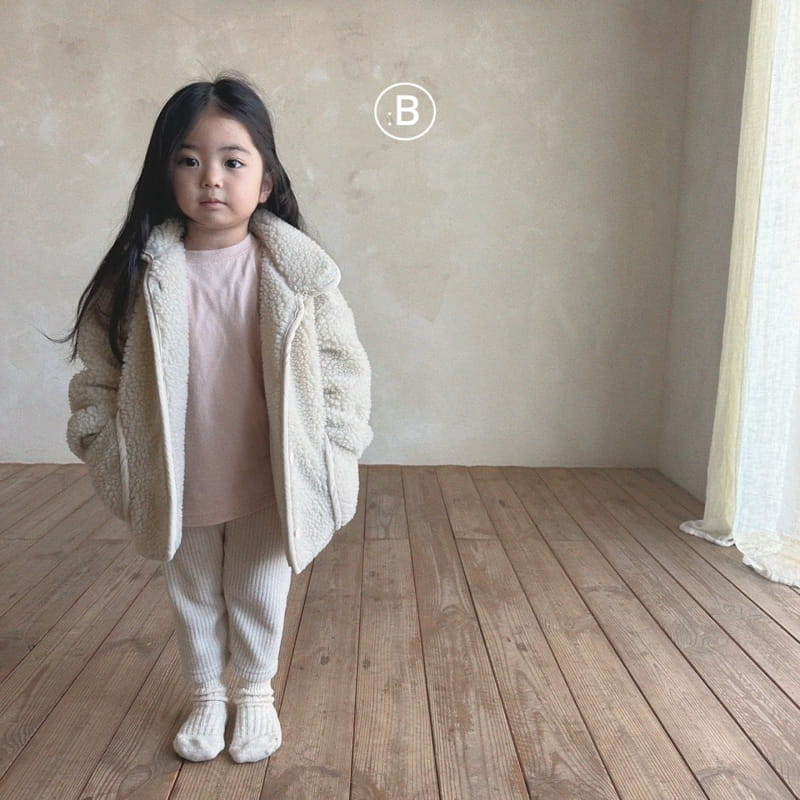 Bella Bambina - Korean Children Fashion - #todddlerfashion - Peach Big Box Tee - 9