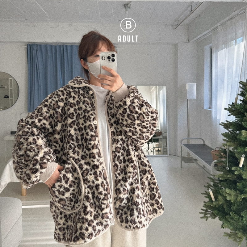 Bella Bambina - Korean Women Fashion - #thelittlethings - Mom Popo Fleece Jacket Leopard - 6