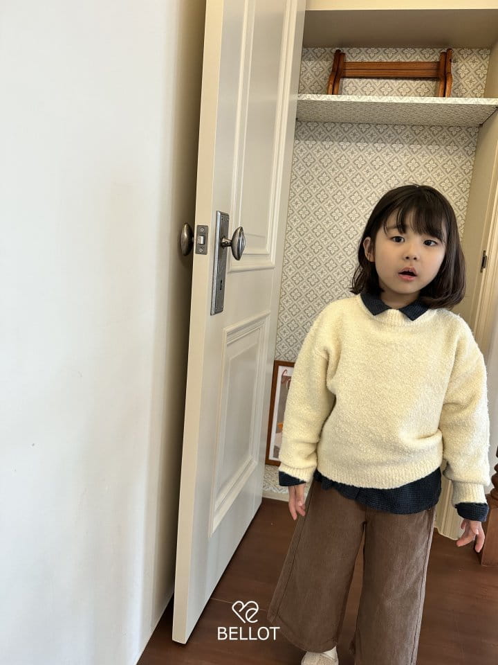 Bellot - Korean Children Fashion - #discoveringself - Shawl Knit Tee