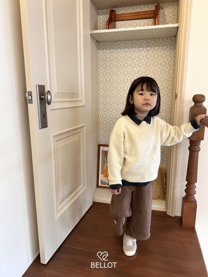 Bellot - Korean Children Fashion - #fashionkids - Shawl Knit Tee - 2