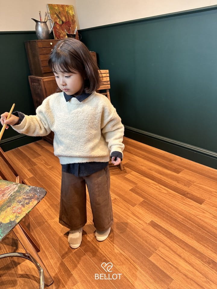 Bellot - Korean Children Fashion - #kidsshorts - Shawl Knit Tee - 3