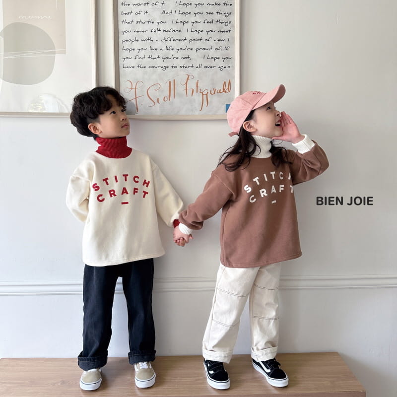 Bien Joie - Korean Children Fashion - #fashionkids - Craft Turtleneck Tee - 4
