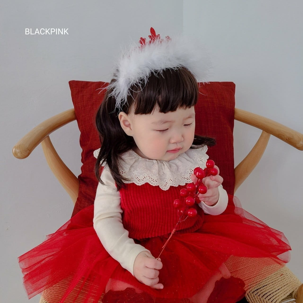 Black Pink - Korean Children Fashion - #Kfashion4kids - Christmas Hairband - 8