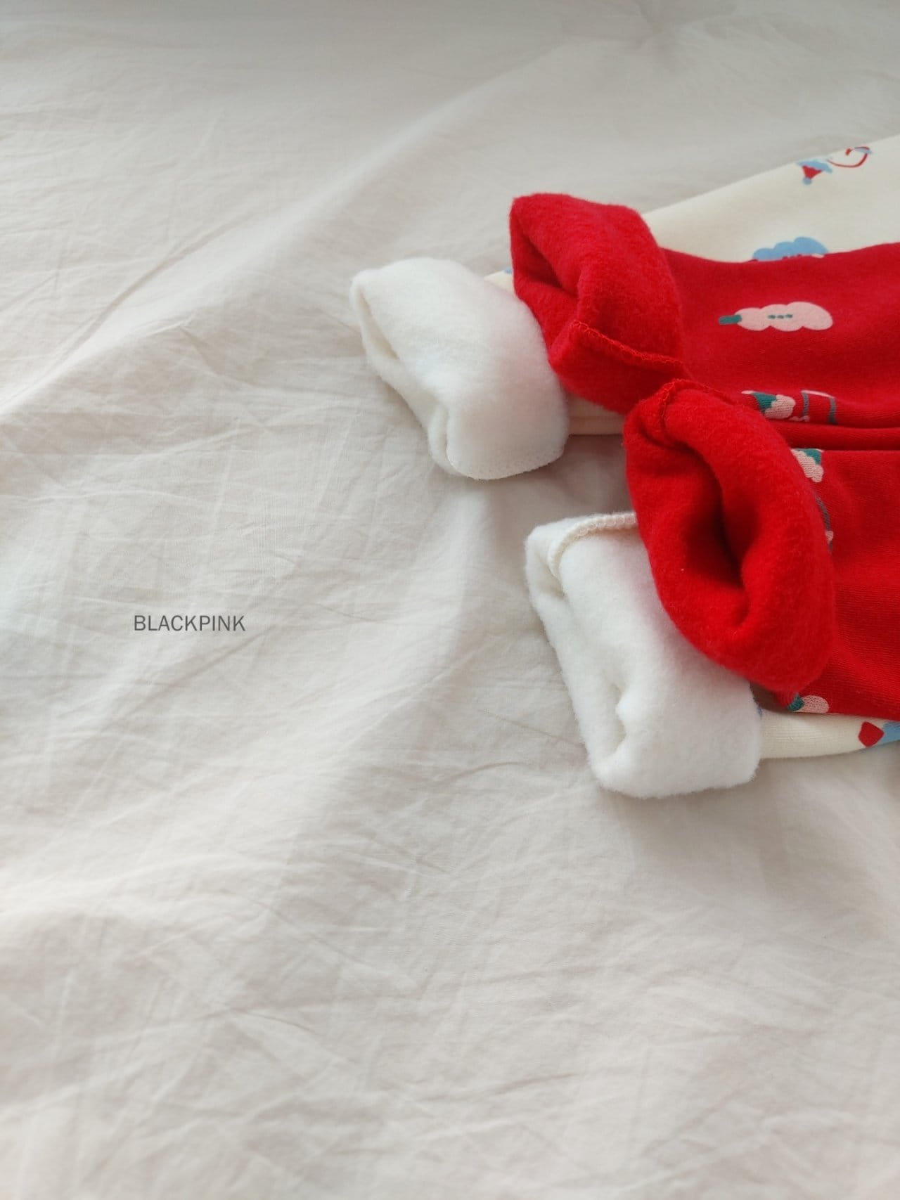 Black Pink - Korean Children Fashion - #Kfashion4kids - Snow Santa Leggings - 10