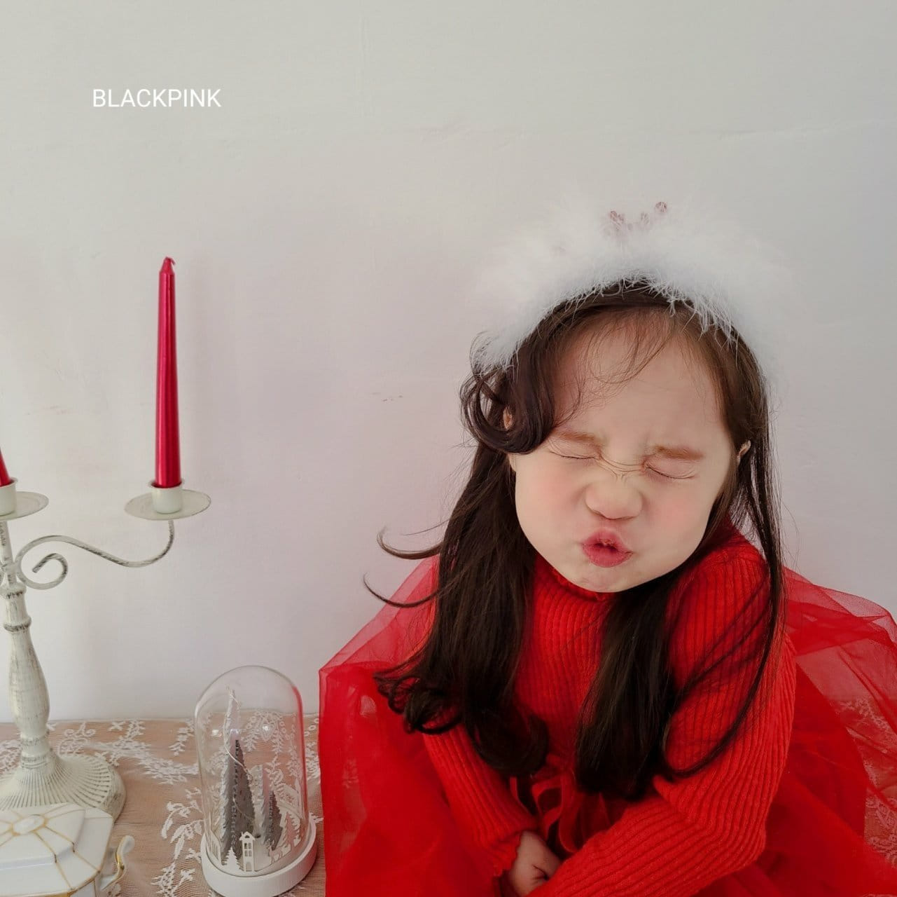 Black Pink - Korean Children Fashion - #childofig - Christmas Sa One-Piece - 11