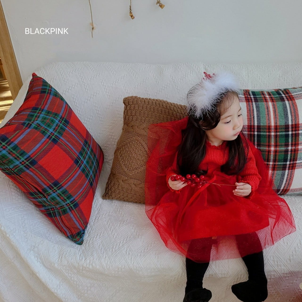 Black Pink - Korean Children Fashion - #discoveringself - Christmas Hairband - 3