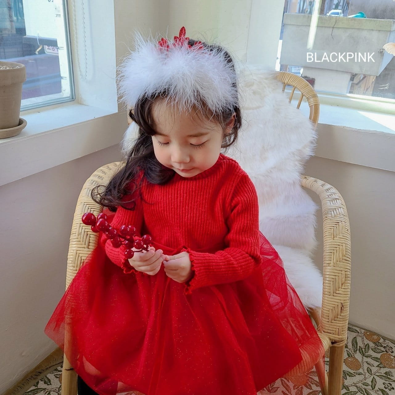 Black Pink - Korean Children Fashion - #discoveringself - Christmas Hairband - 4