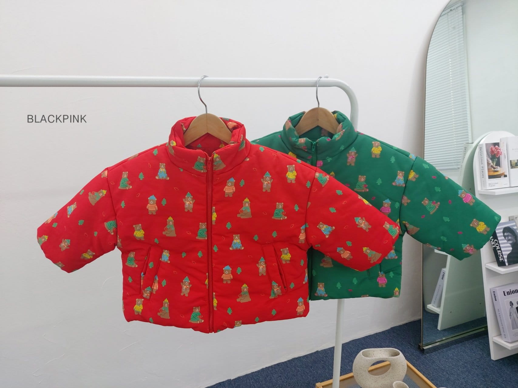 Black Pink - Korean Children Fashion - #fashionkids - Christmas Ppang Ppang Padding Jumper - 7