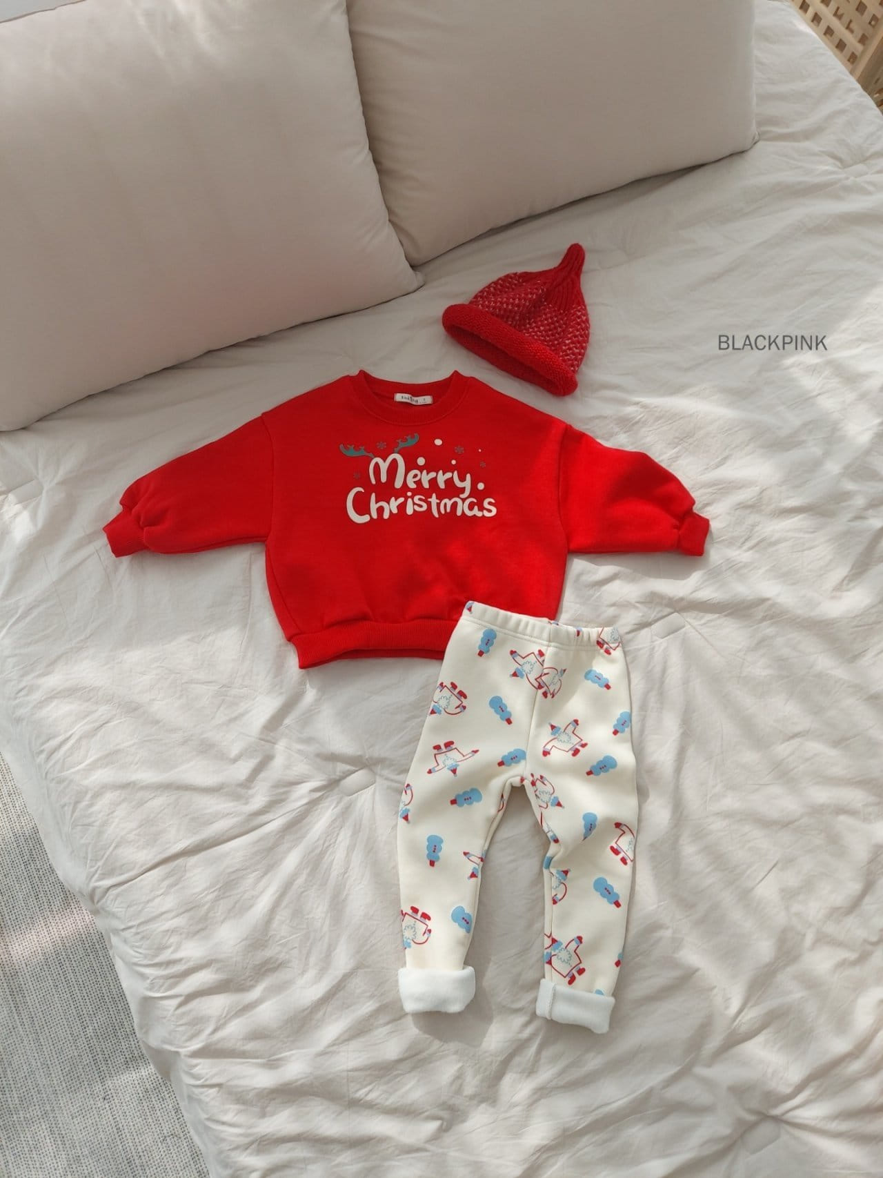 Black Pink - Korean Children Fashion - #kidzfashiontrend - Christmas Sweatshirt - 8