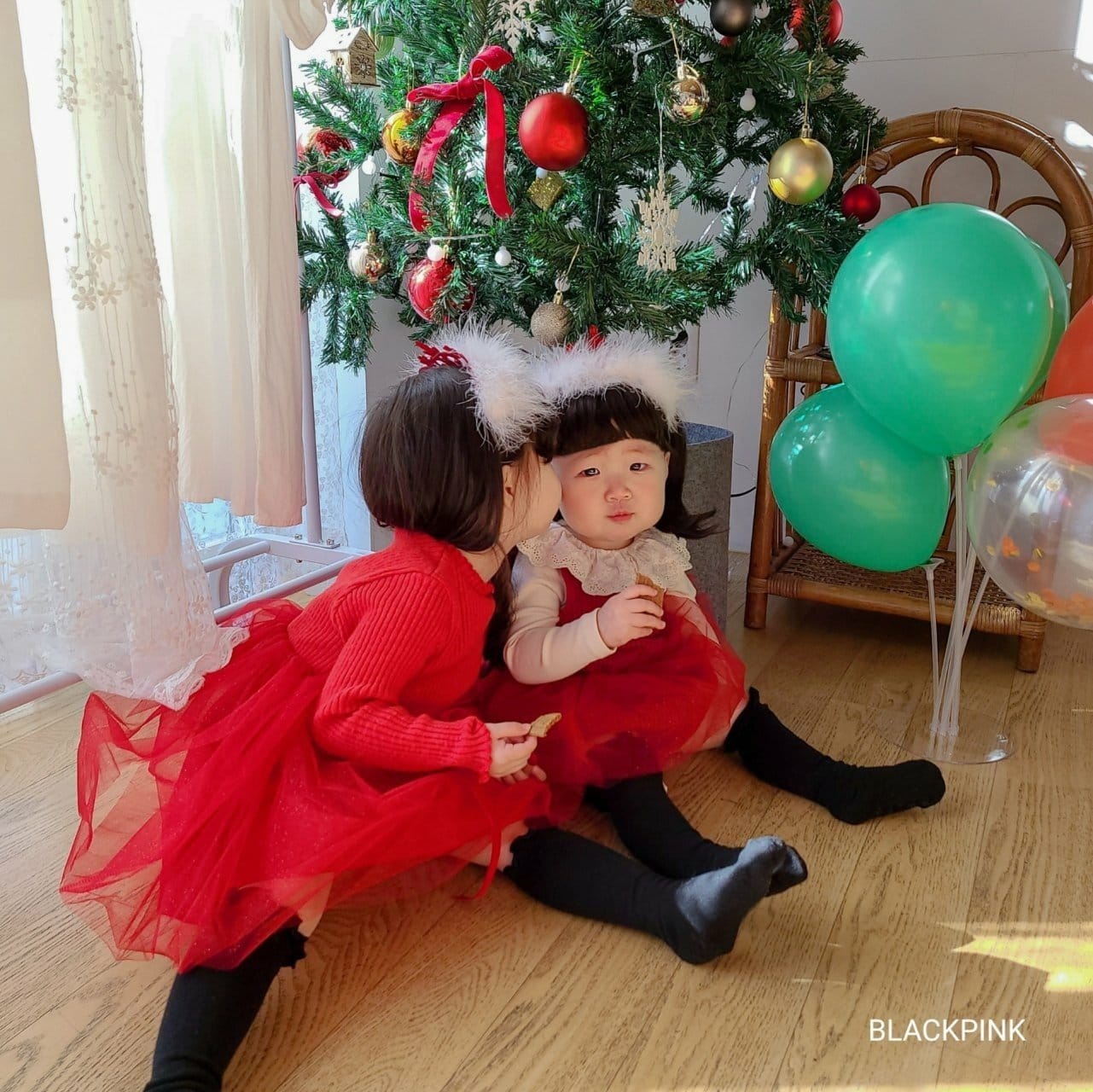 Black Pink - Korean Children Fashion - #magicofchildhood - Christmas Sa Suit - 11