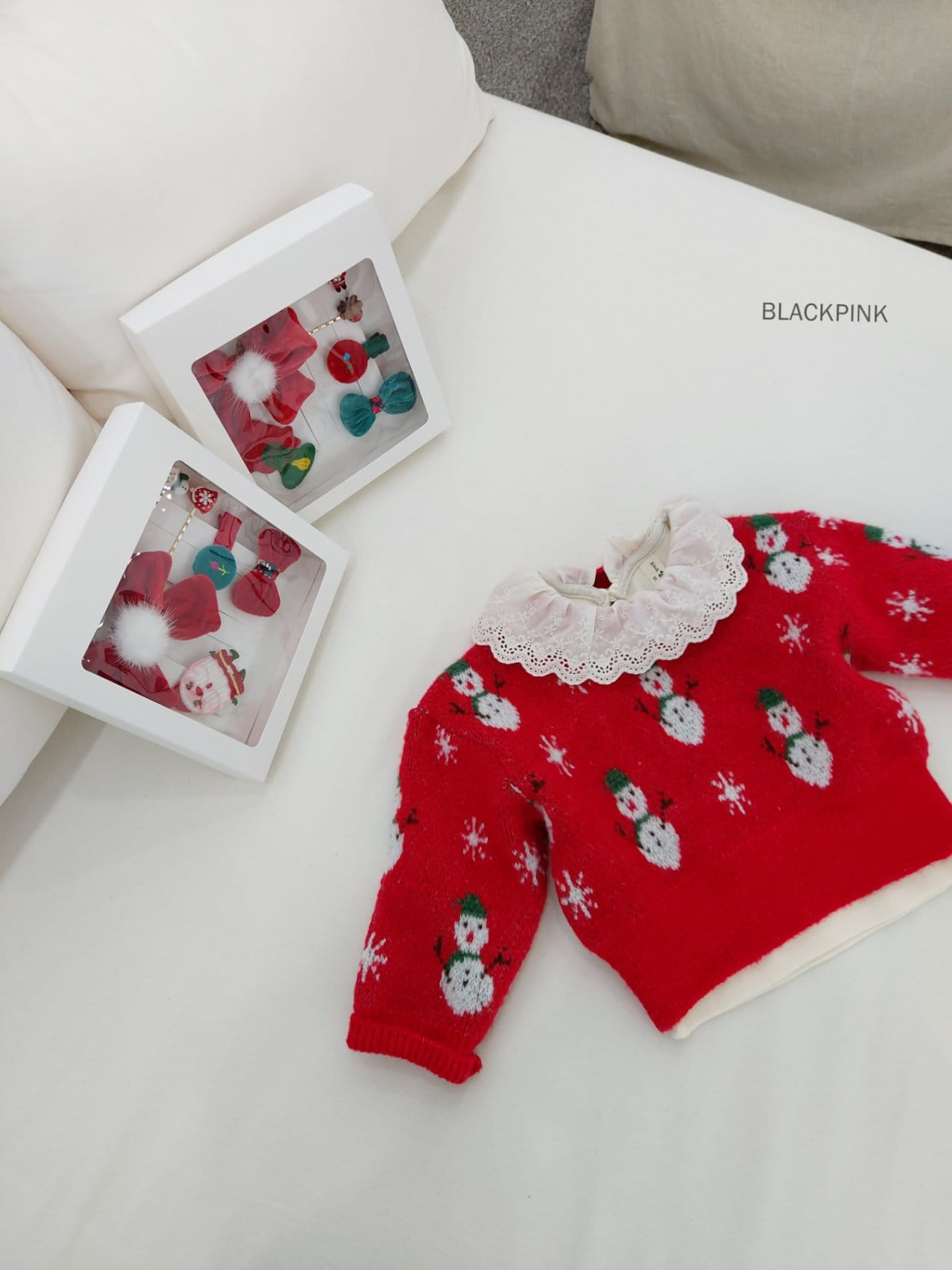 Black Pink - Korean Children Fashion - #prettylittlegirls - Christmas Gift Hair Pin Set - 11