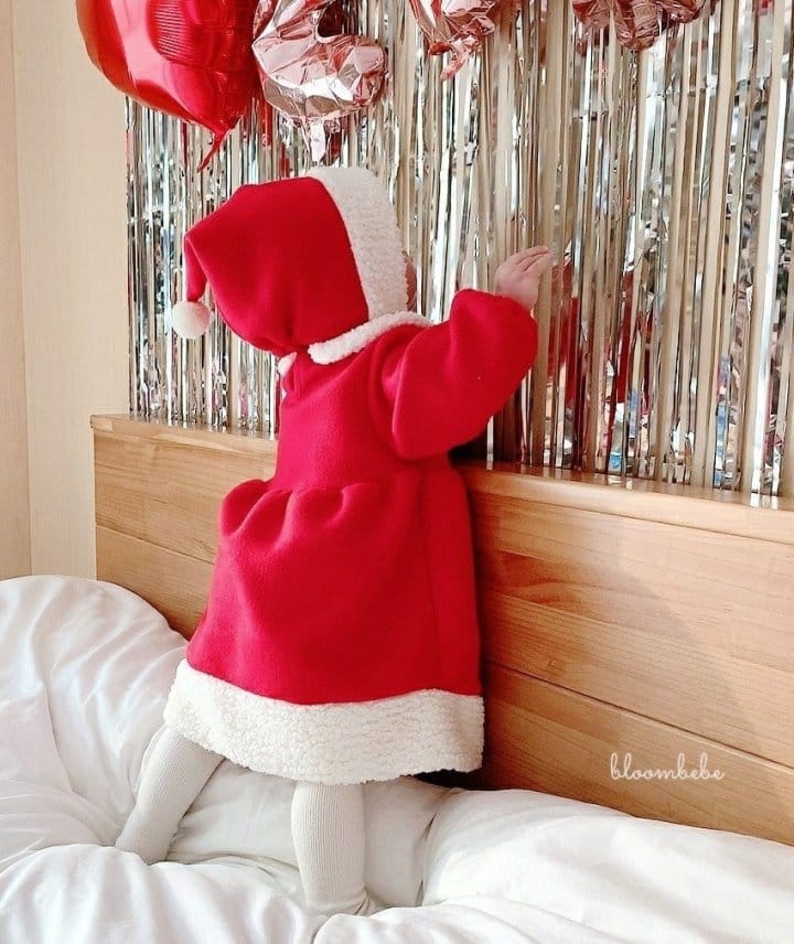 Bloombebe - Korean Baby Fashion - #babyfever - Santa One-Piece - 3