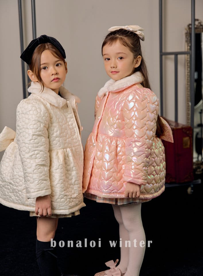 Bonaloi - Korean Children Fashion - #Kfashion4kids - Quilting Padding Coat - 3