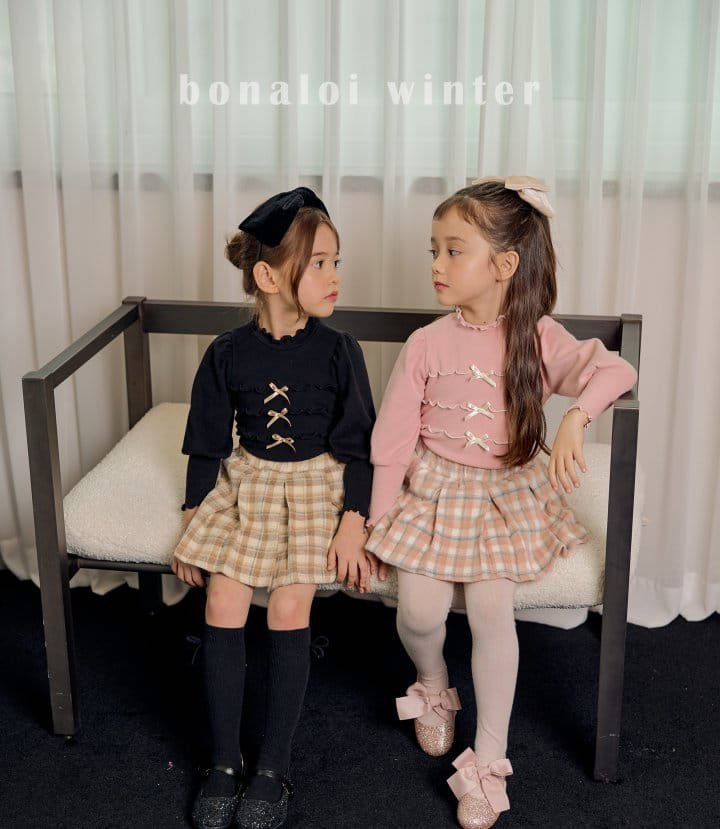 Bonaloi - Korean Children Fashion - #childofig - Triple Ribbon Tee - 4