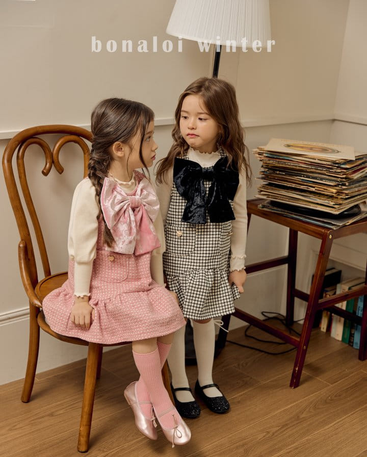 Bonaloi - Korean Children Fashion - #childofig - Veloure One-piece - 5