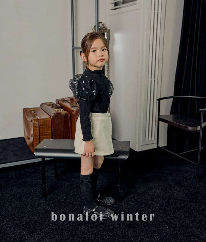 Bonaloi - Korean Children Fashion - #childrensboutique - Side Rib Skirt Pants - 9