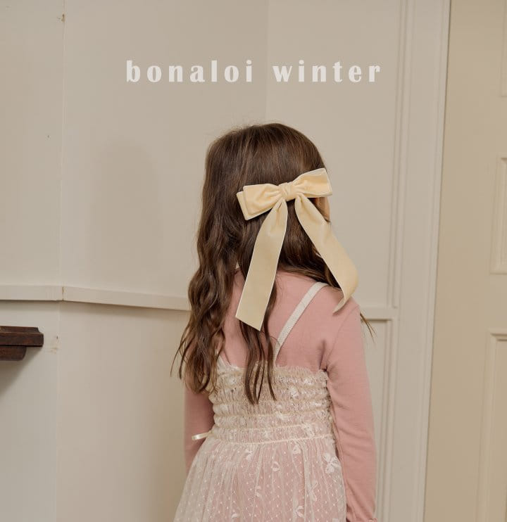 Bonaloi - Korean Children Fashion - #childrensboutique - Winter Velvet Hairpin - 3