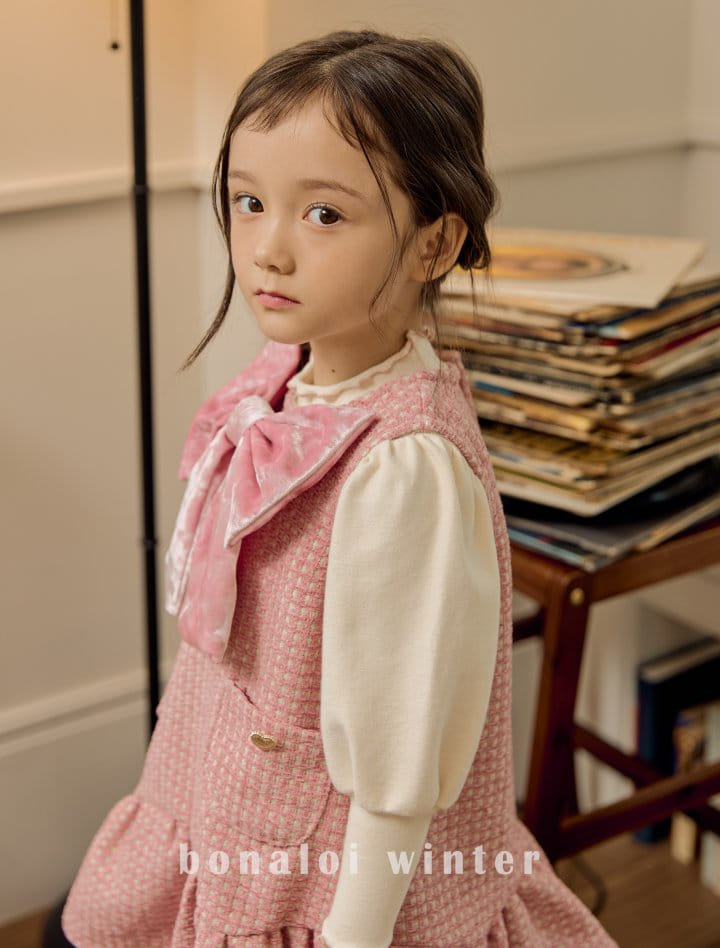 Bonaloi - Korean Children Fashion - #discoveringself - Veloure One-piece - 8