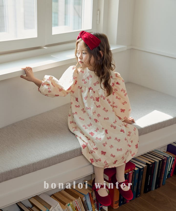 Bonaloi - Korean Children Fashion - #discoveringself - Ribboni ONE-piece - 7