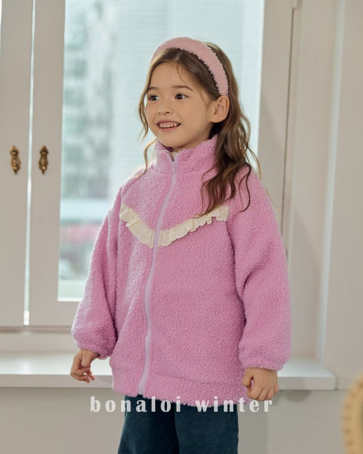 Bonaloi - Korean Children Fashion - #kidsshorts - Shoopy Lace Jumper - 2