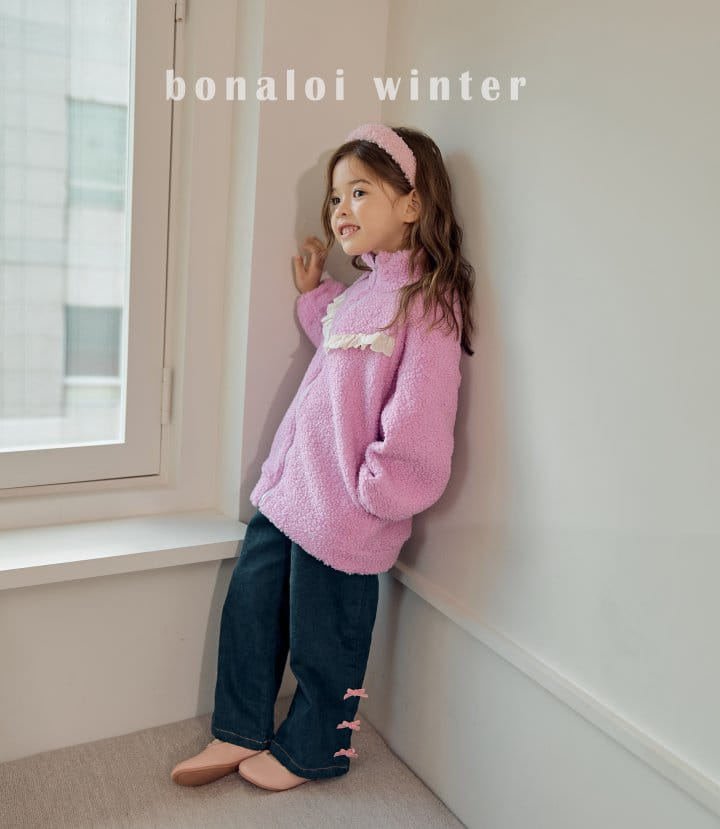 Bonaloi - Korean Children Fashion - #kidsstore - Shoopy Lace Jumper - 4