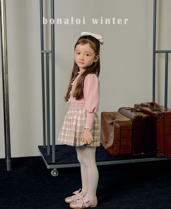 Bonaloi - Korean Children Fashion - #kidzfashiontrend - Triple Ribbon Tee - 11