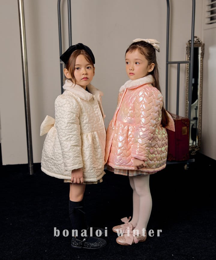 Bonaloi - Korean Children Fashion - #kidzfashiontrend - Quilting Padding Coat - 2
