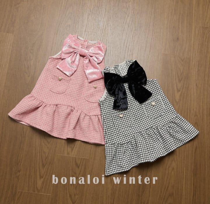 Bonaloi - Korean Children Fashion - #kidzfashiontrend - Veloure One-piece - 12