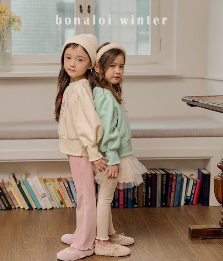 Bonaloi - Korean Children Fashion - #magicofchildhood - Ribbon Rabbit Sweatshirt