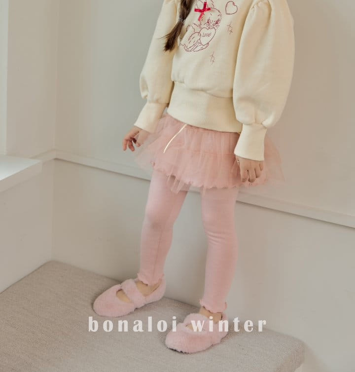 Bonaloi - Korean Children Fashion - #minifashionista - Color Shirring Skirt Leggings - 11