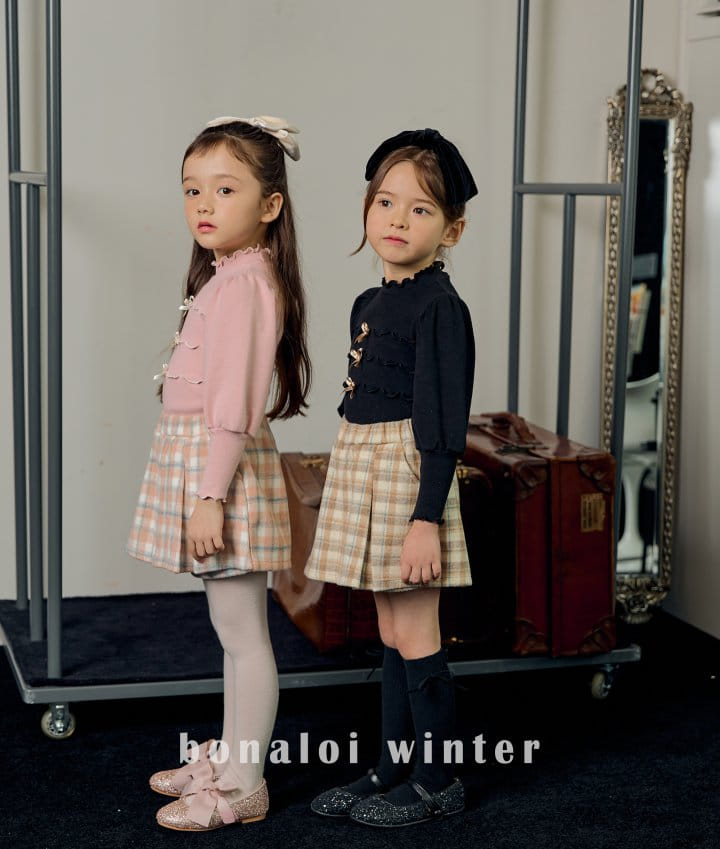 Bonaloi - Korean Children Fashion - #prettylittlegirls - Triple Ribbon Tee - 2