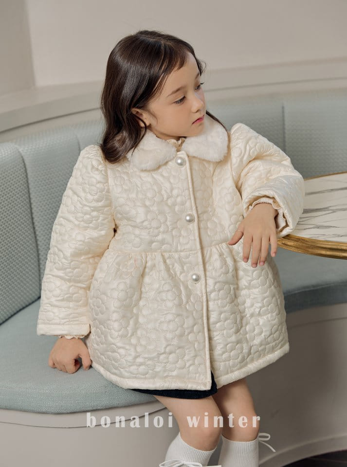 Bonaloi - Korean Children Fashion - #stylishchildhood - Quilting Padding Coat - 10