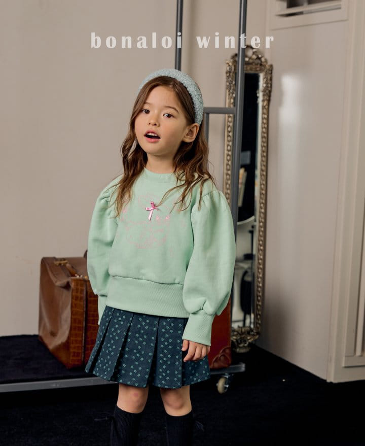 Bonaloi - Korean Children Fashion - #todddlerfashion - Denim Fleece Skirt Pants - 12