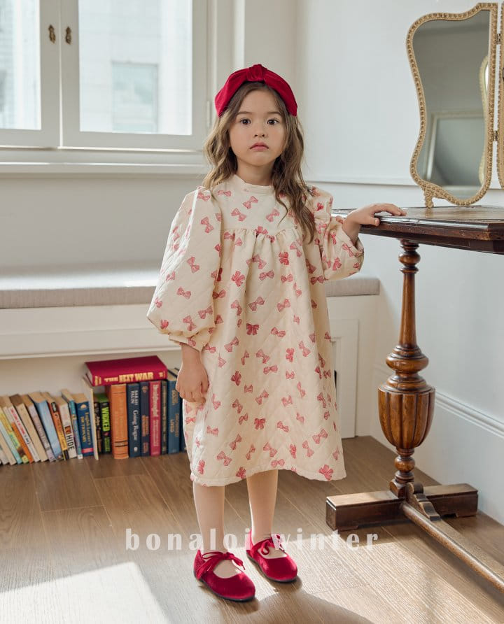 Bonaloi - Korean Children Fashion - #toddlerclothing - Ribboni ONE-piece - 2