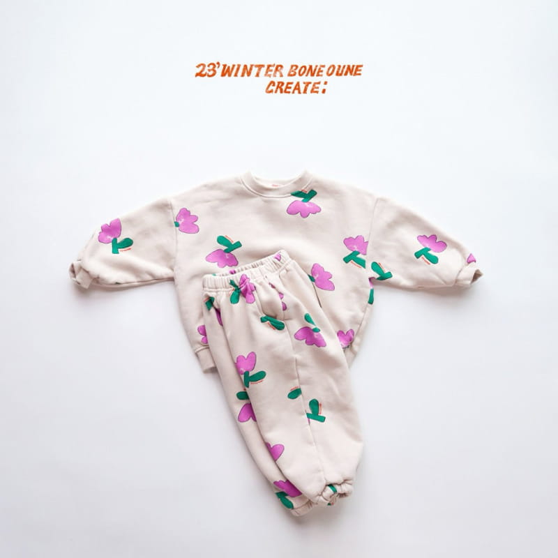 Boneoune - Korean Children Fashion - #childofig - Ari Flower Sweatshirt - 5
