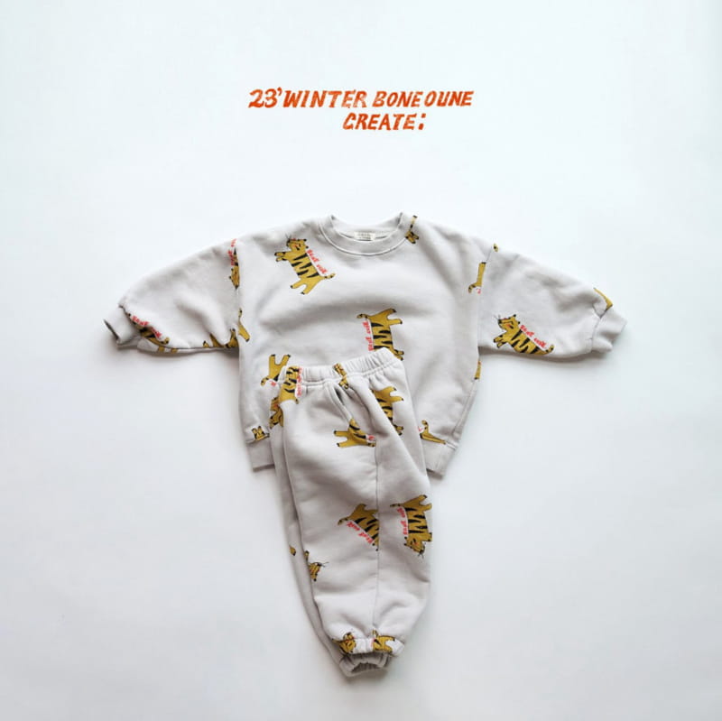 Boneoune - Korean Children Fashion - #designkidswear - Shy Tiger Sweatshirt - 2