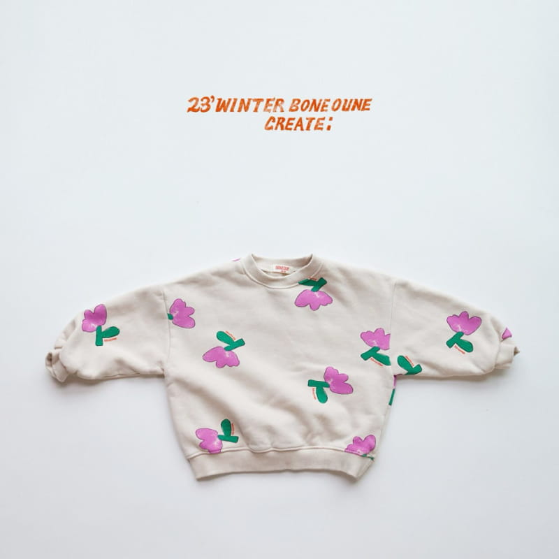 Boneoune - Korean Children Fashion - #littlefashionista - Ari Flower Sweatshirt