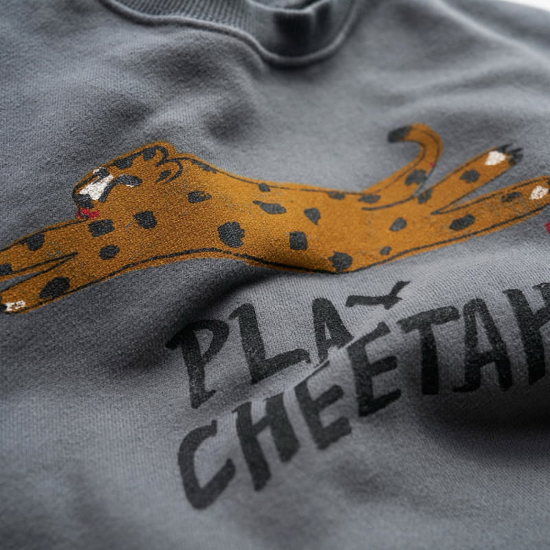 Boneoune - Korean Children Fashion - #minifashionista - Play Cheetah Sweatshirt - 7