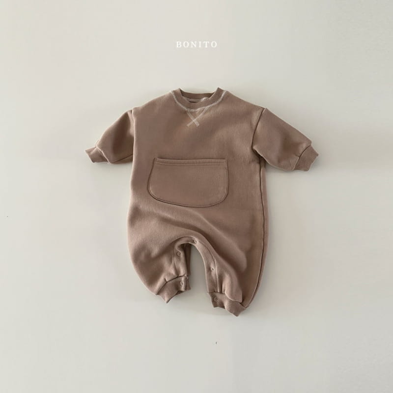 Bonito - Korean Baby Fashion - #babyboutiqueclothing - Gay Big Pocket Bodysuit - 4