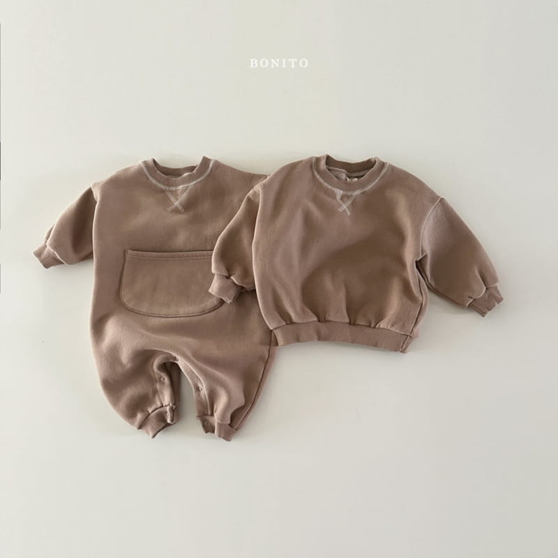 Bonito - Korean Baby Fashion - #babyfashion - Gay Big Pocket Bodysuit - 5